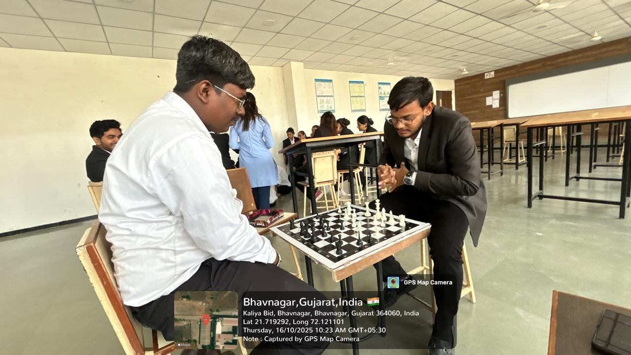 The Chess and Carrom Tournament at Gyanmanjari Institute of Law, Bhavnagar (Venue: FF16)
